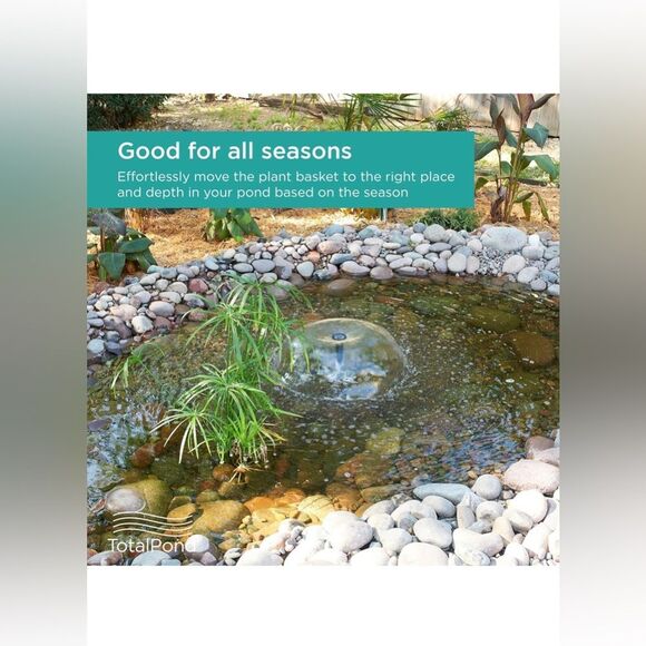 TotalPond Aquatic Plant Basket, 10-inch set of 3 - Picture 6 of 11